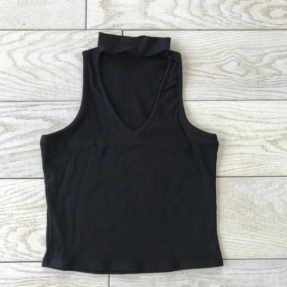 Black Tank Top Rib - Picture 4 of 5